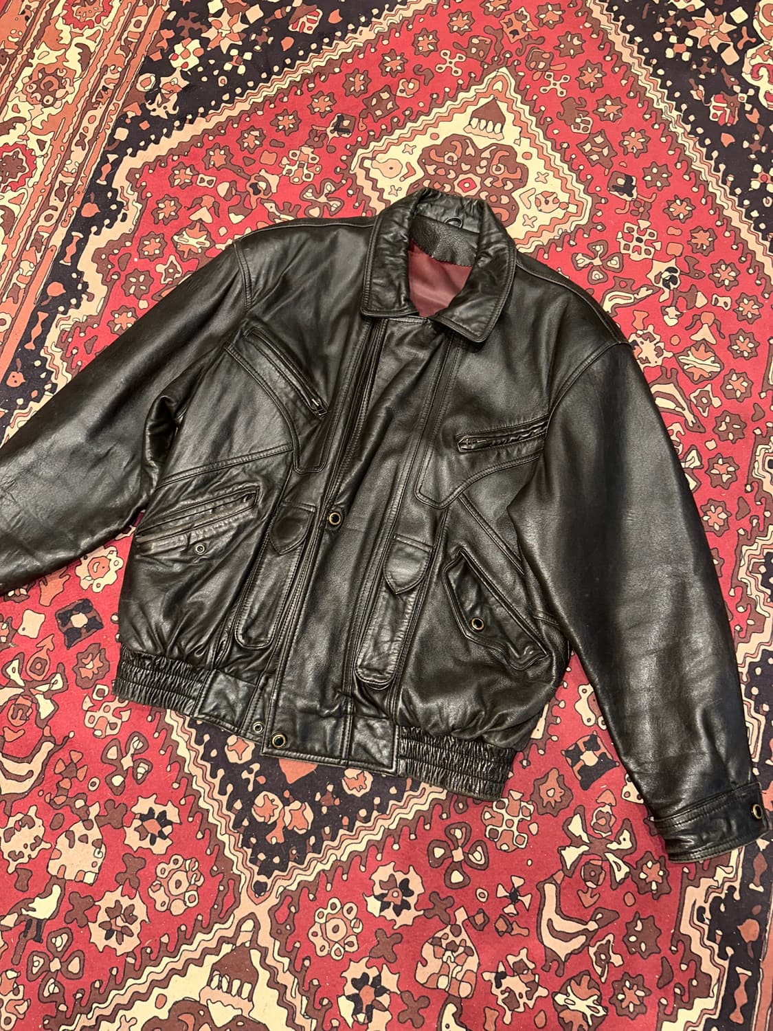 ( XL-2XL ) 가죽자켓 봄버자켓 레더자켓 양가죽자켓 a2가죽자켓 상품이미지5