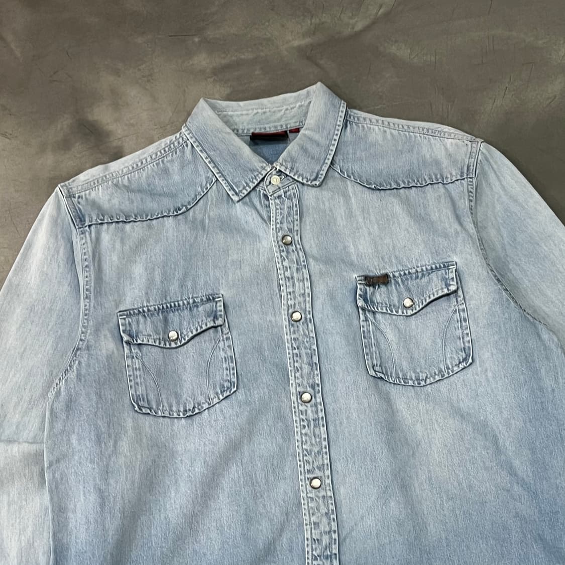  인디언 모터사이클 데님 셔츠 y14727 상품이미지3