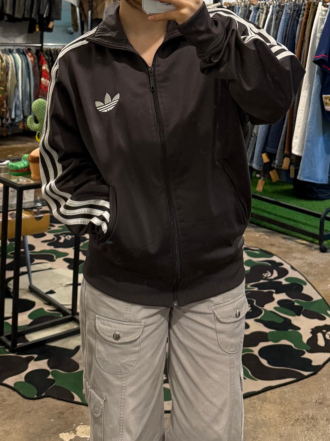 아디다스 희귀 트랙탑 차콜브라운 상품이미지5