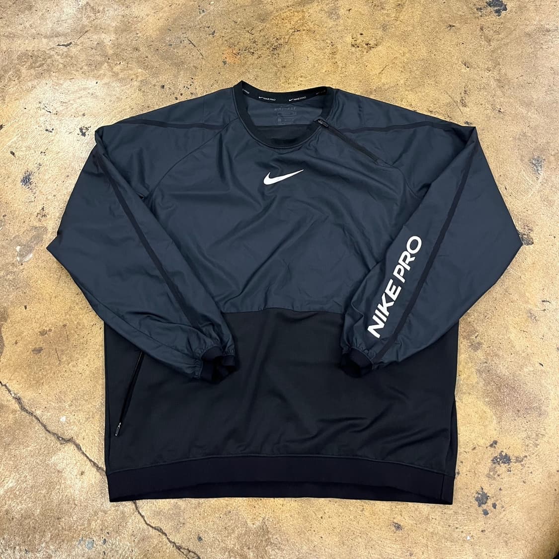 [정품/L] 나이키 프로 롱플리브 탑 블랙 b15 상품이미지2