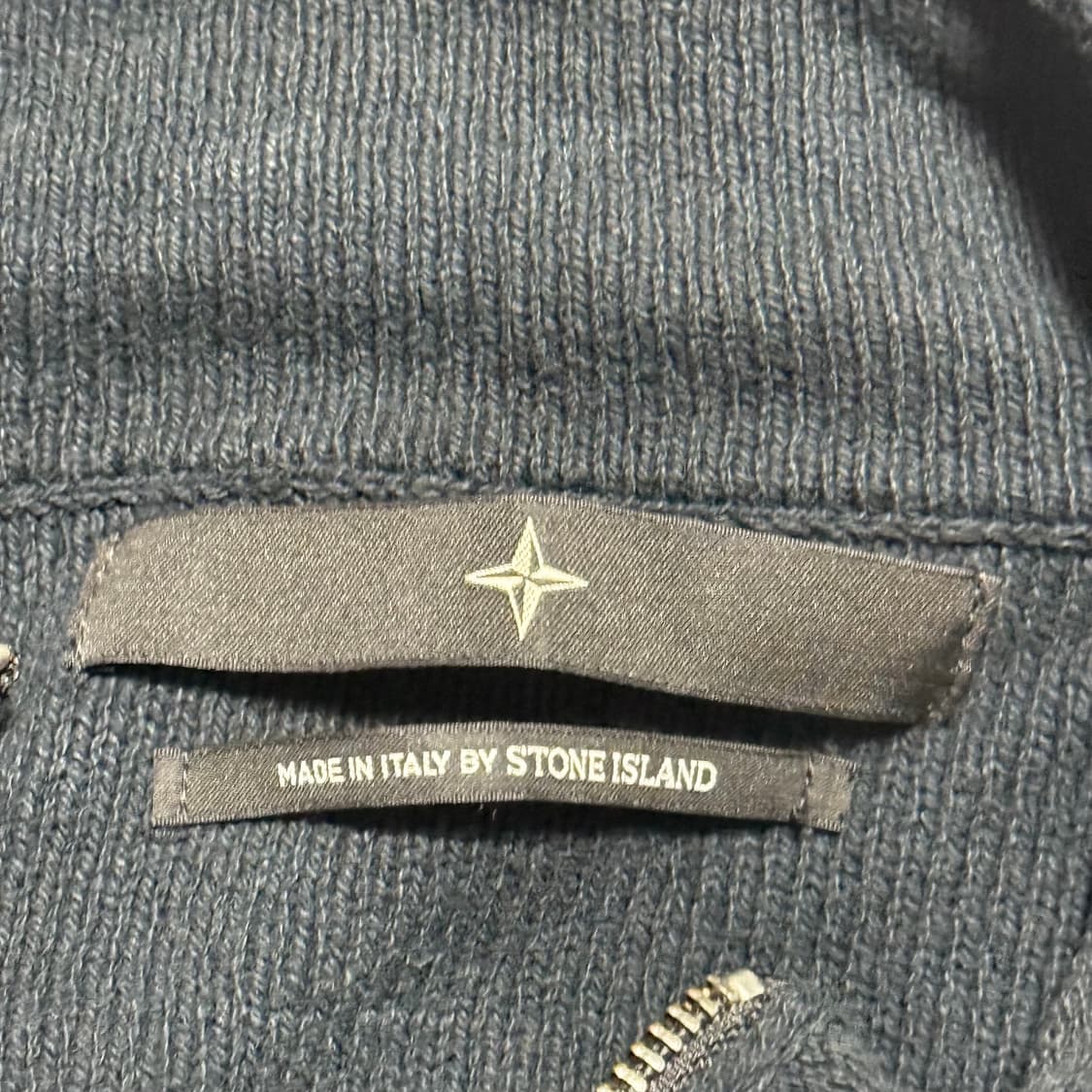 XL 스톤아일랜드 블랙 니트 집업  상품이미지4