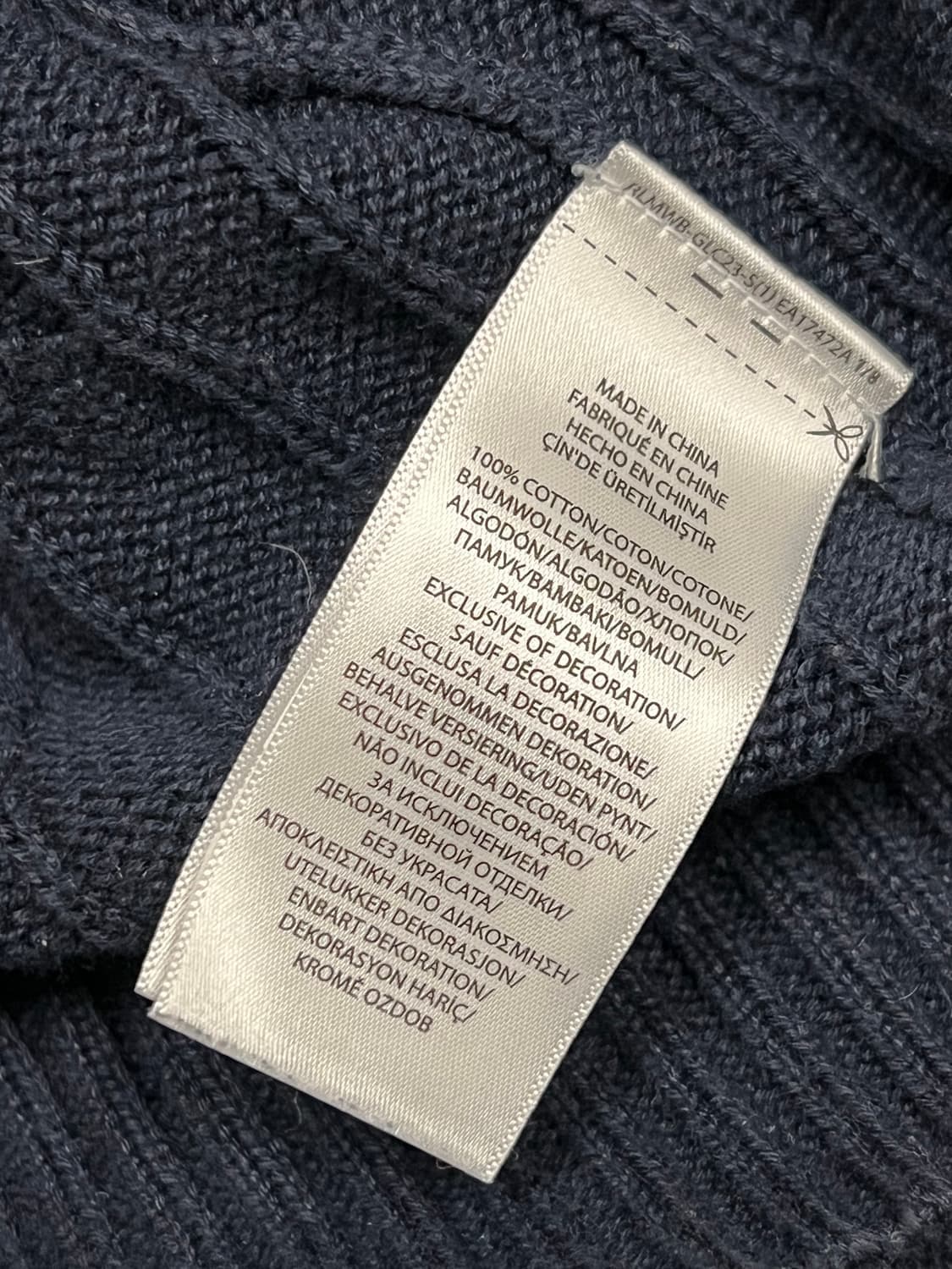 (XL) 폴로 랄프로렌 주니어/우먼스 케이블 니트 네이비 상품이미지5