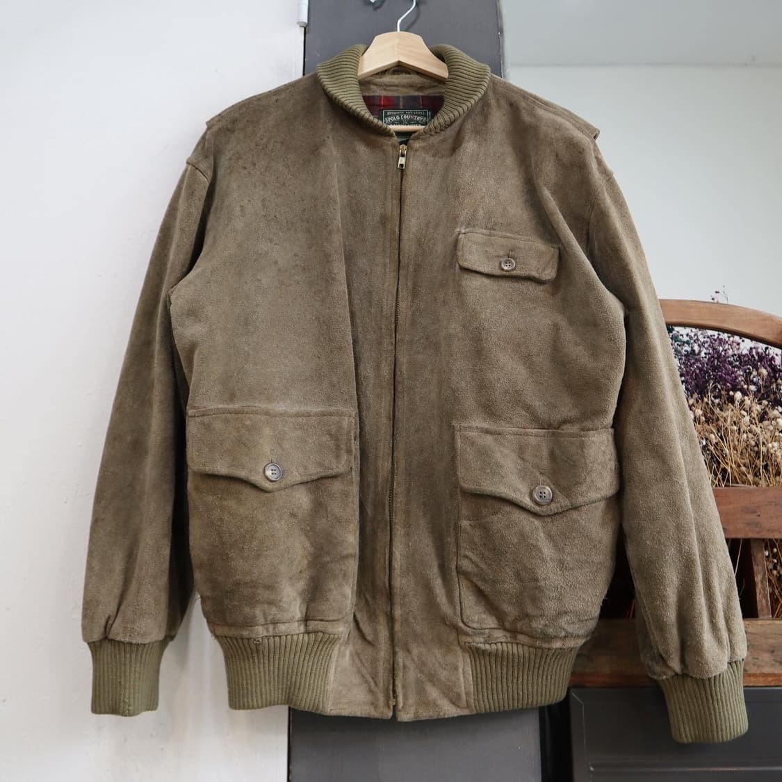 폴로컨트리 스웨이드 봄버 자켓   상품이미지1