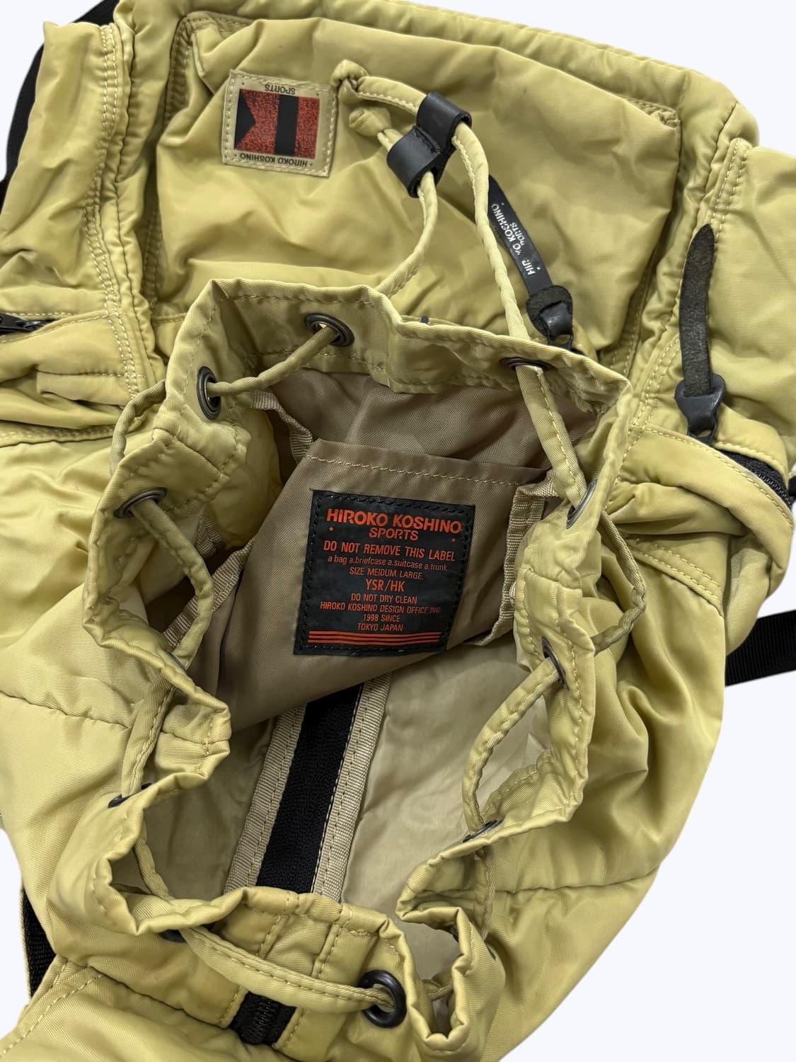 HIROKO KOSHINO sports nylon backpack yel 상품이미지9