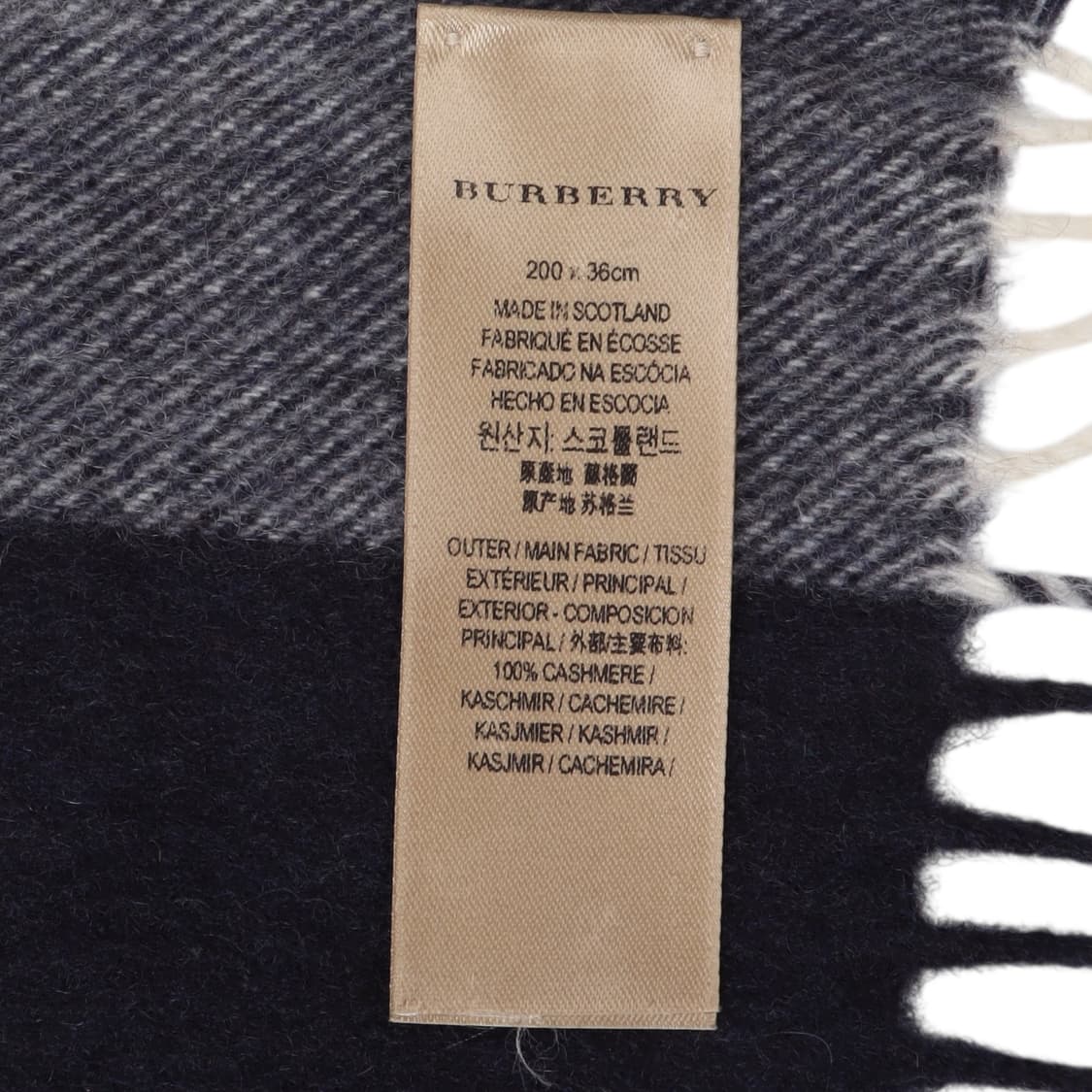 버버리 신형 캐시미어 100 메가 노바체크 머플러 상품이미지8