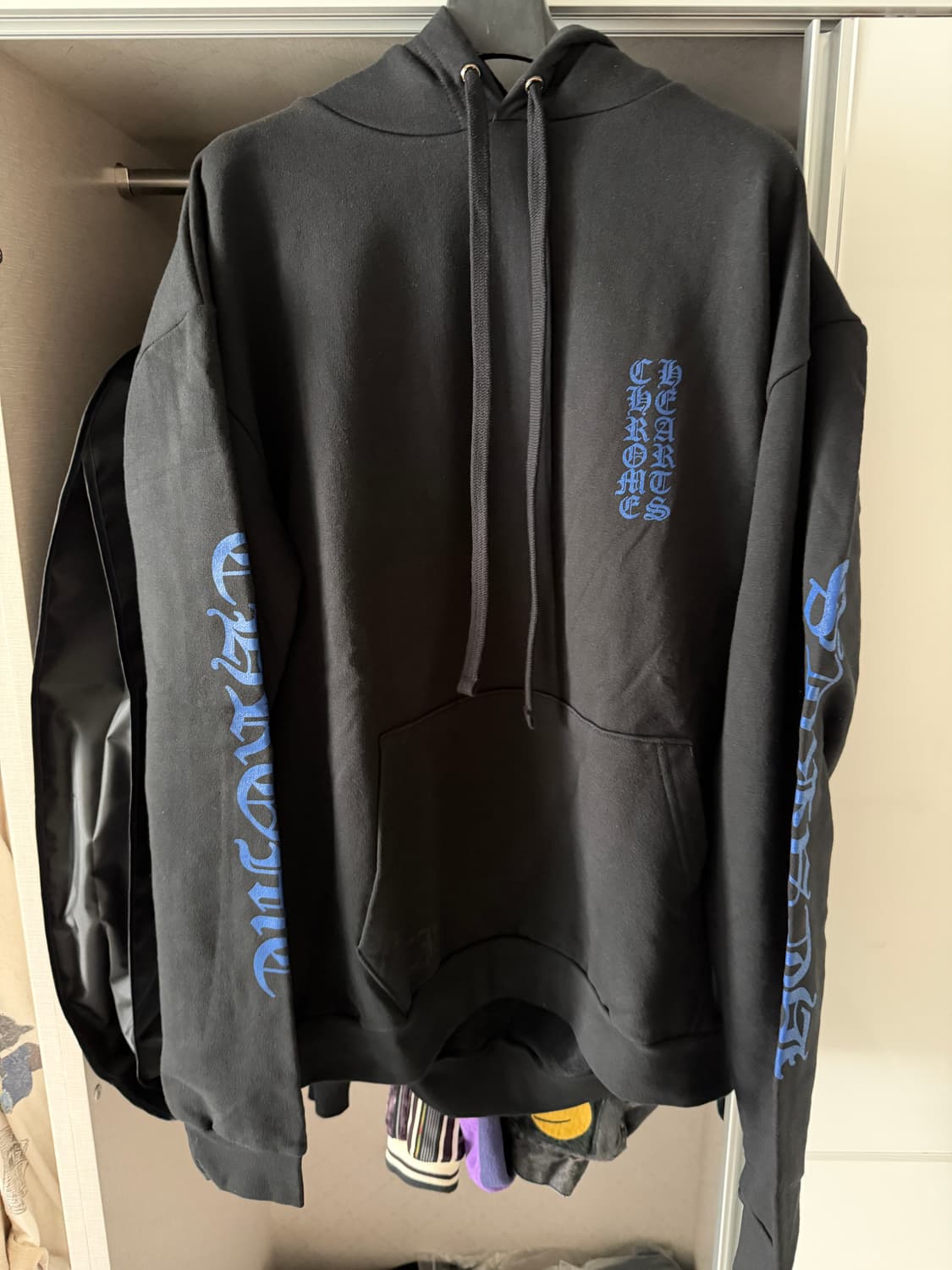 (XL)크롬하츠 버티컬 후드 블루 상품이미지1