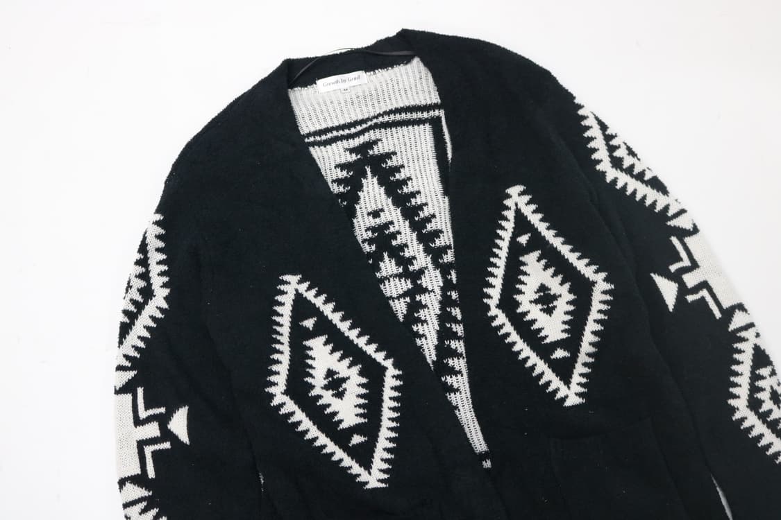 Growth by Grail 빈티지 에스닉 패턴 롱 가디건 (M) 상품이미지5