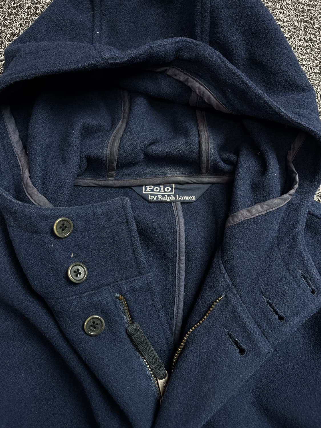 90s 폴로 랄프로렌 아메카지 오리지날 울 모즈 코트 자켓 2179 상품이미지3