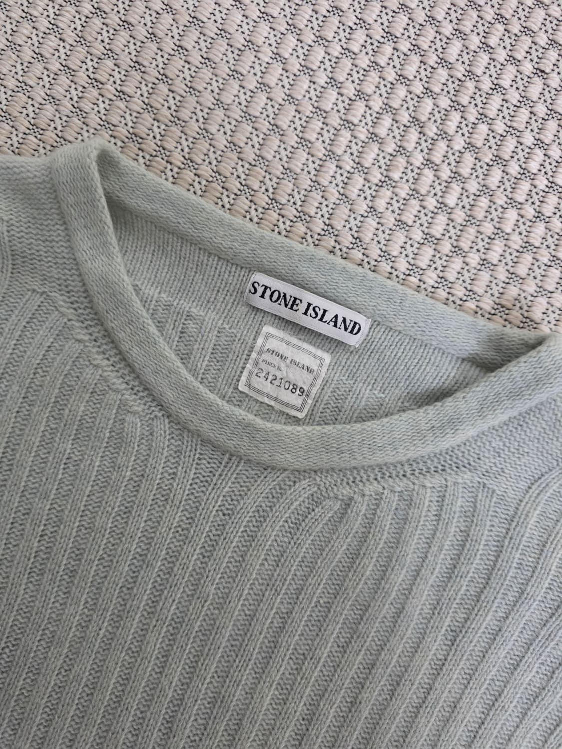 92/93 스톤 아일랜드 그린 엣지 민트, 울 오버사이즈 니트 상품이미지7