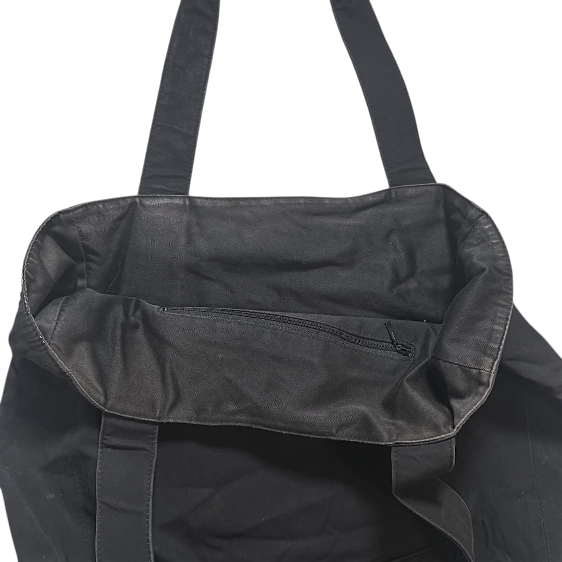 요지 야마모토 느와르 가죽 코튼 레터링 토트백 상품이미지5