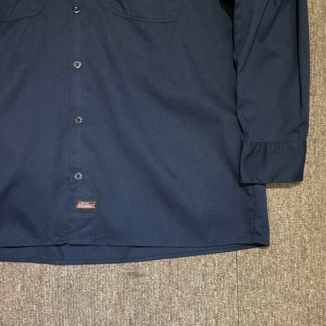 (M) Dickies 디키즈 워크 셔츠 네이비 상품이미지4