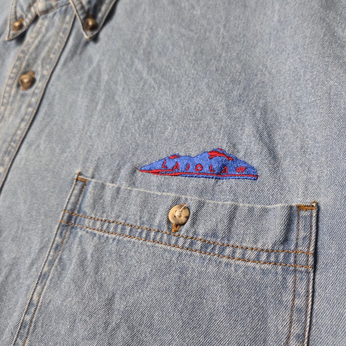 TEXX 빈티지 버튼다운칼라 코튼 데님 셔츠 A00649 상품이미지4