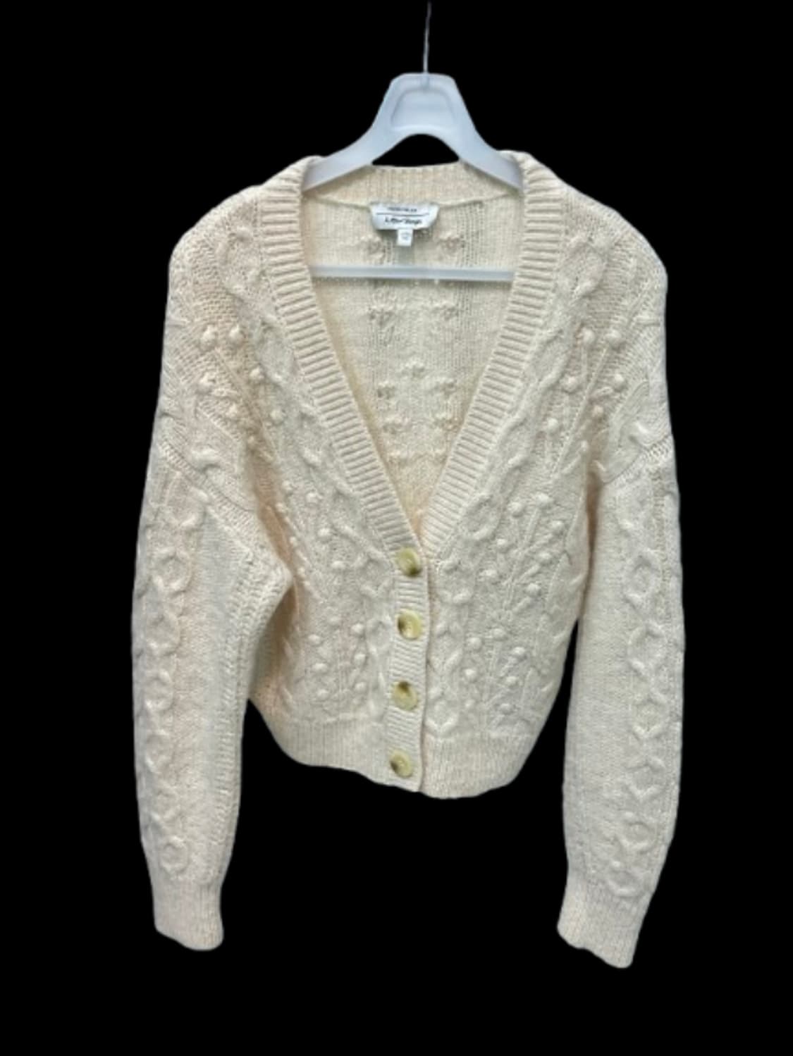 앤아더스토리즈 아이보리 꽈배기 니트 가디건 M 상품이미지1
