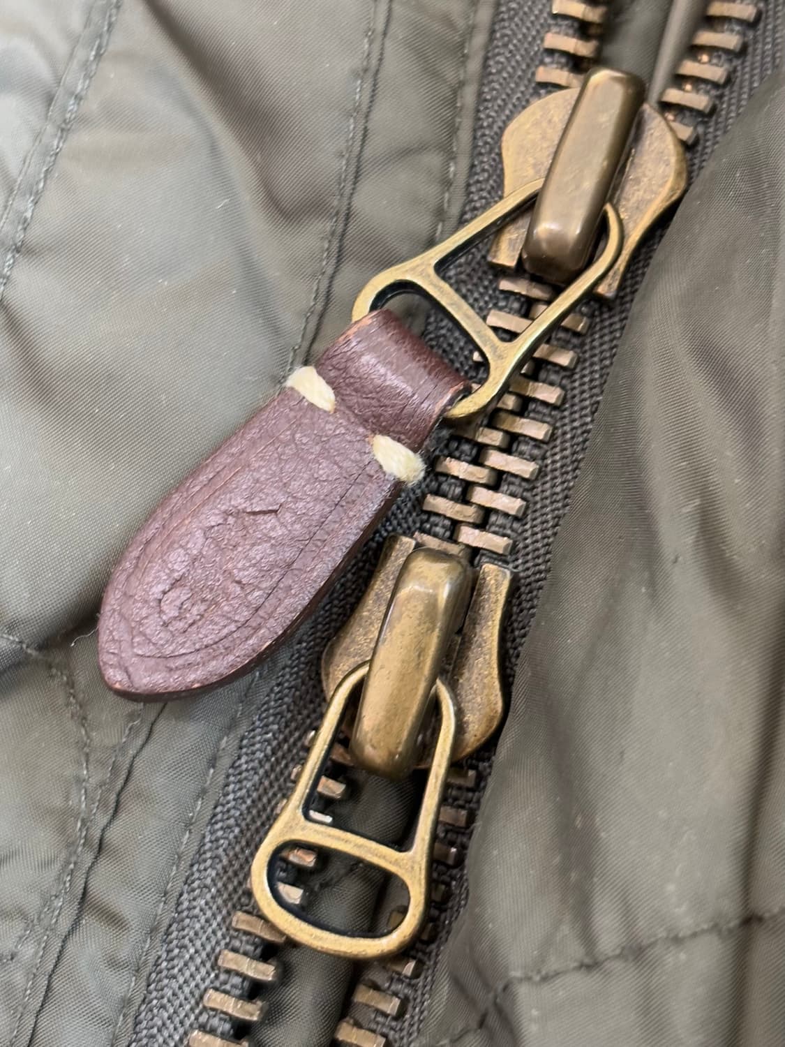 Polo 폴로 랄프로렌 넥코듀로이 카키컬러 퀼팅 자켓 상품이미지6