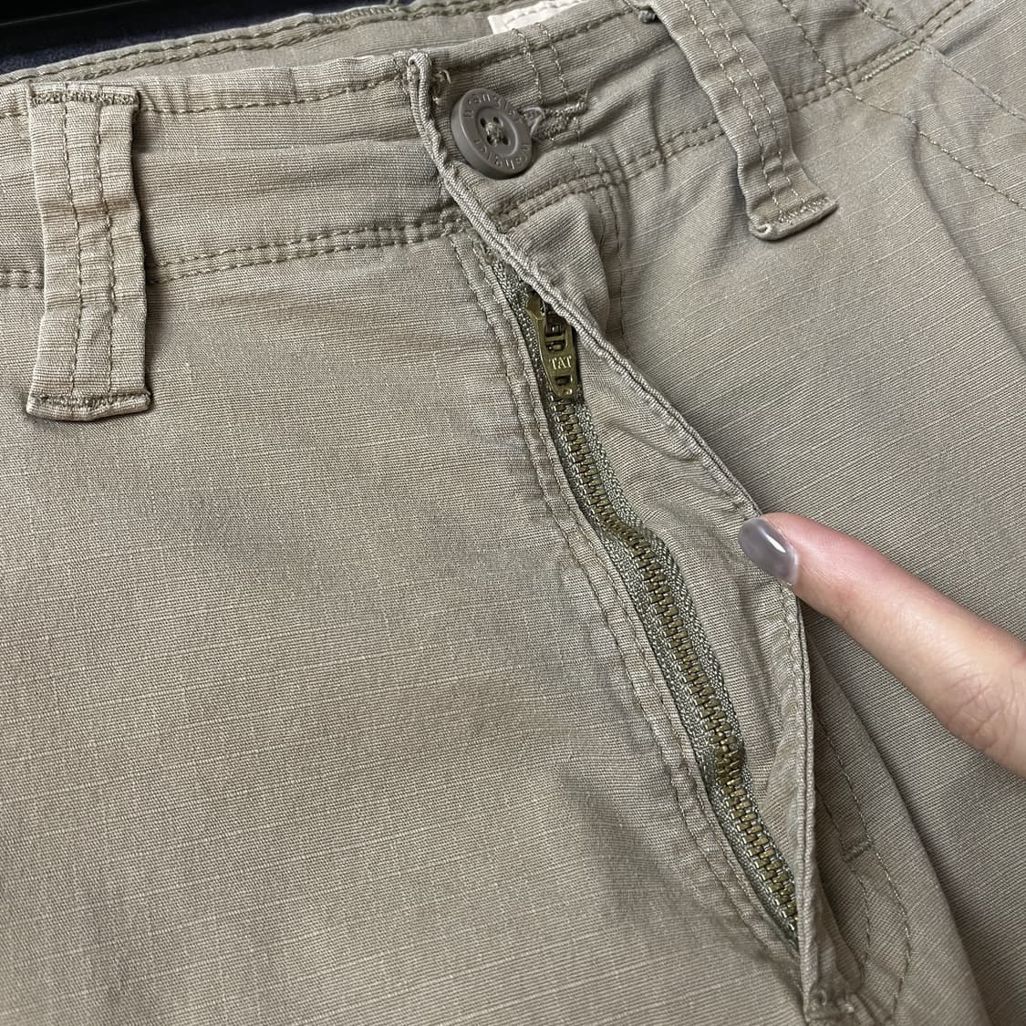 WRANGLER 랭글러 빈티지 베이지 코튼 카고 하프 팬츠 A00763 상품이미지3