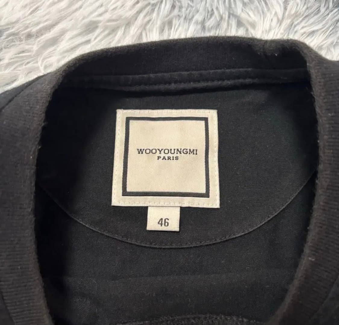 [정품/24ss] 우영미 백로고 반팔 46사이즈  상품이미지3