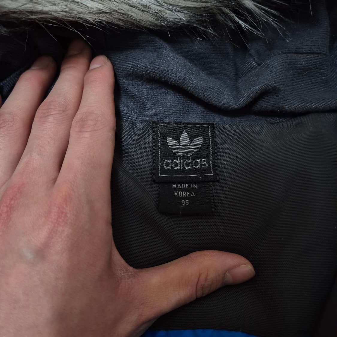 아디다스 파이어버드 유로파 덕다운 퍼후드 패딩 점퍼 M(95) 상품이미지5