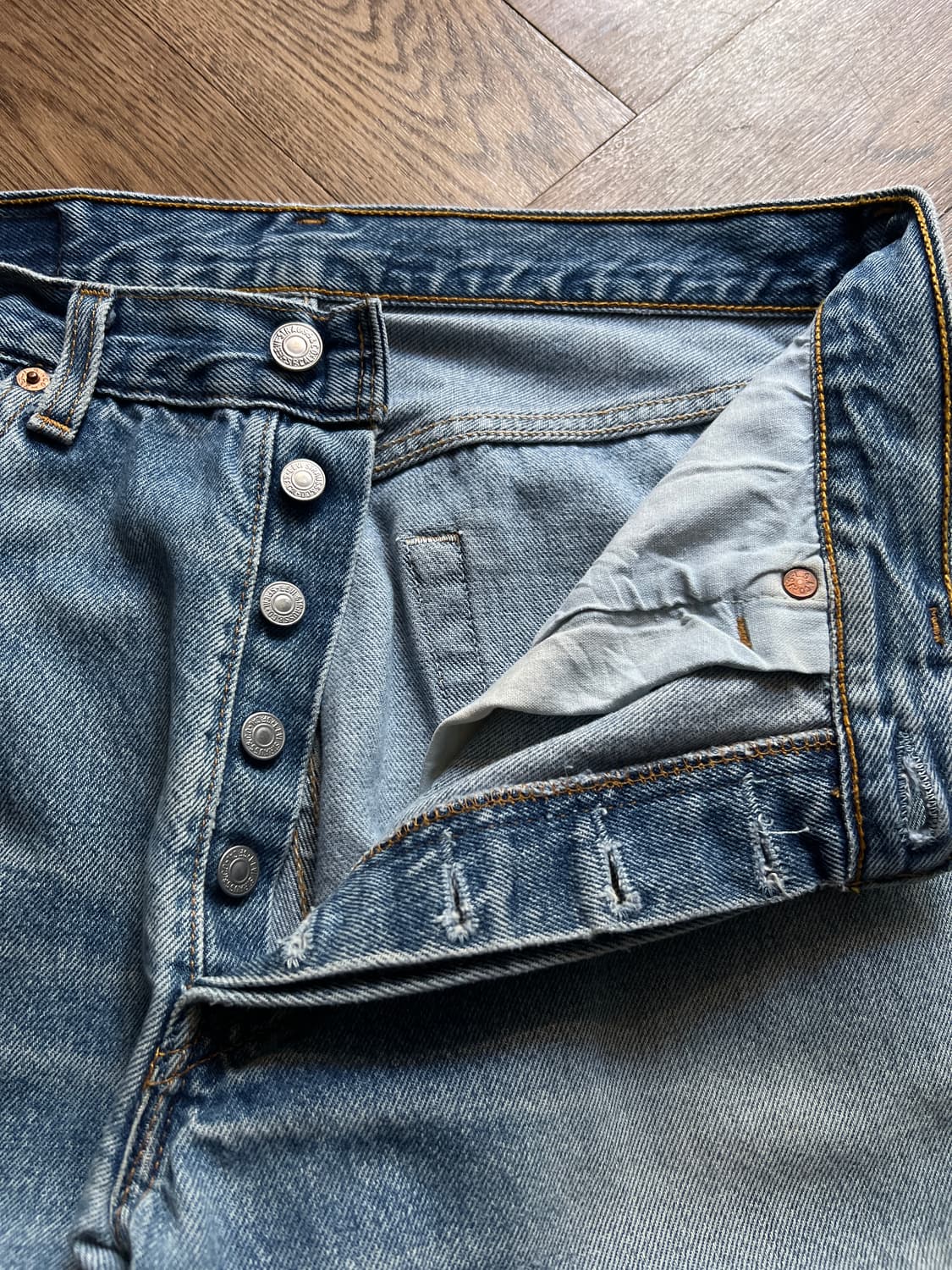 [33]90's 리바이스 501 Made in USA 데님 팬츠 S35 상품이미지3