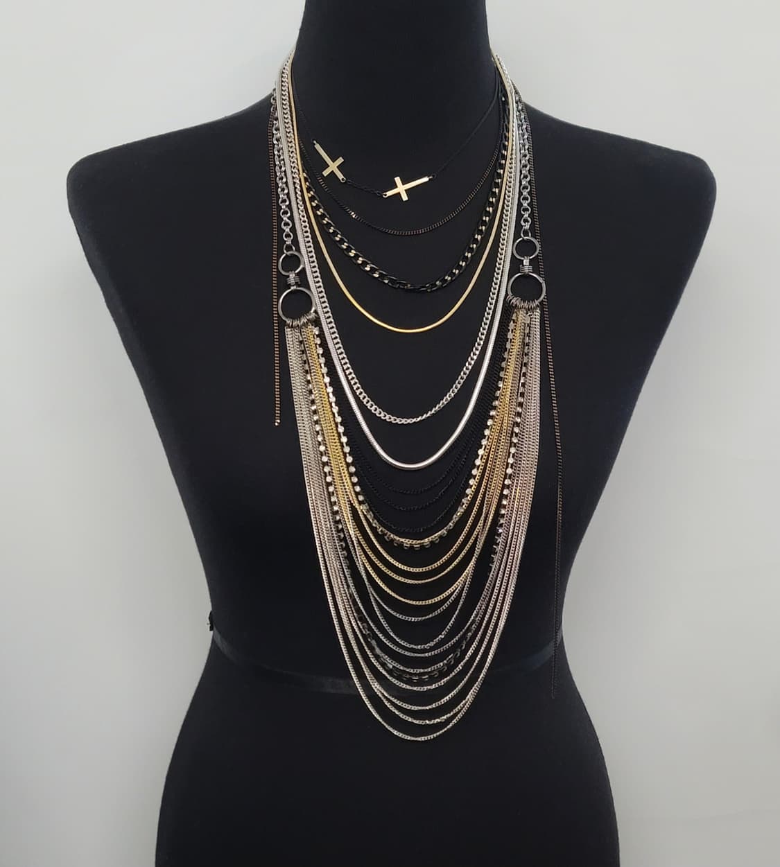 cross necklace set 상품이미지1