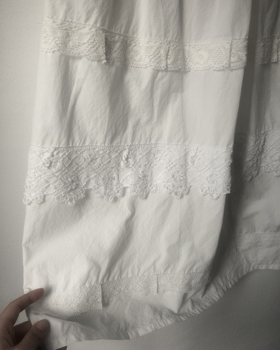 Lace layered long skirt 상품이미지3