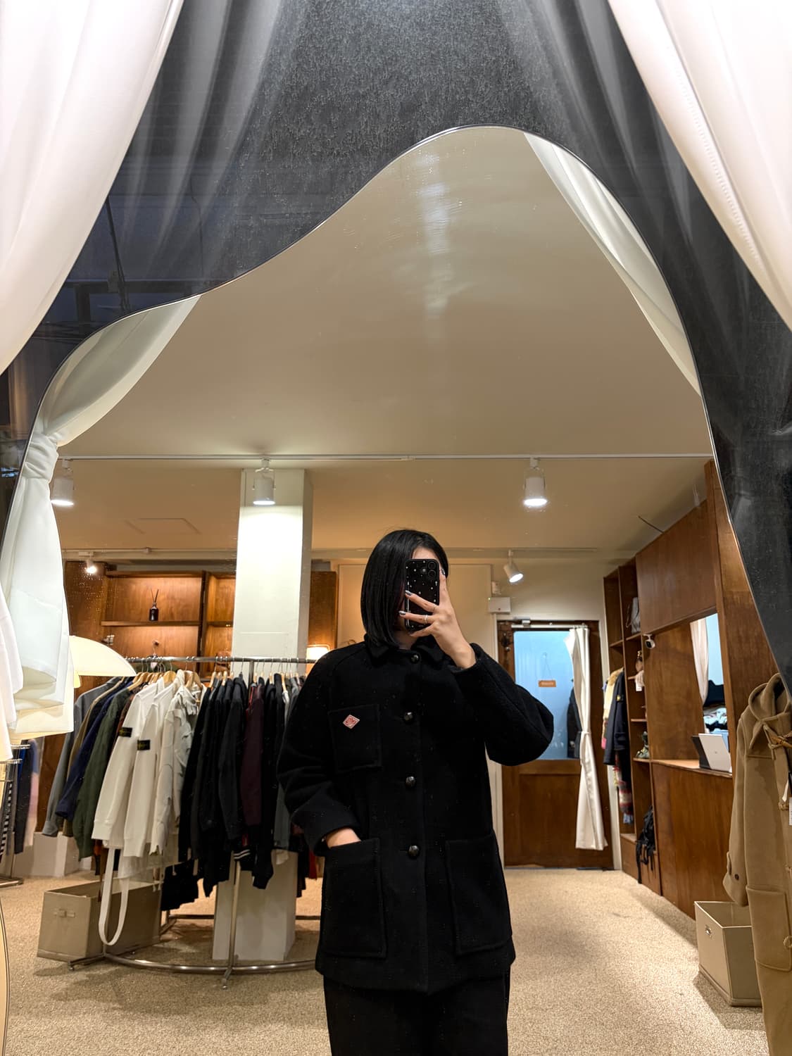 단톤 울 하프 코트 상품이미지2