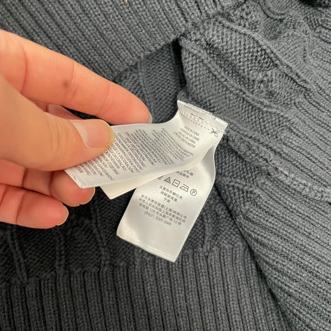 여성용 폴로랄프로렌 블랙 포니 꽈배기 니트 상품이미지4