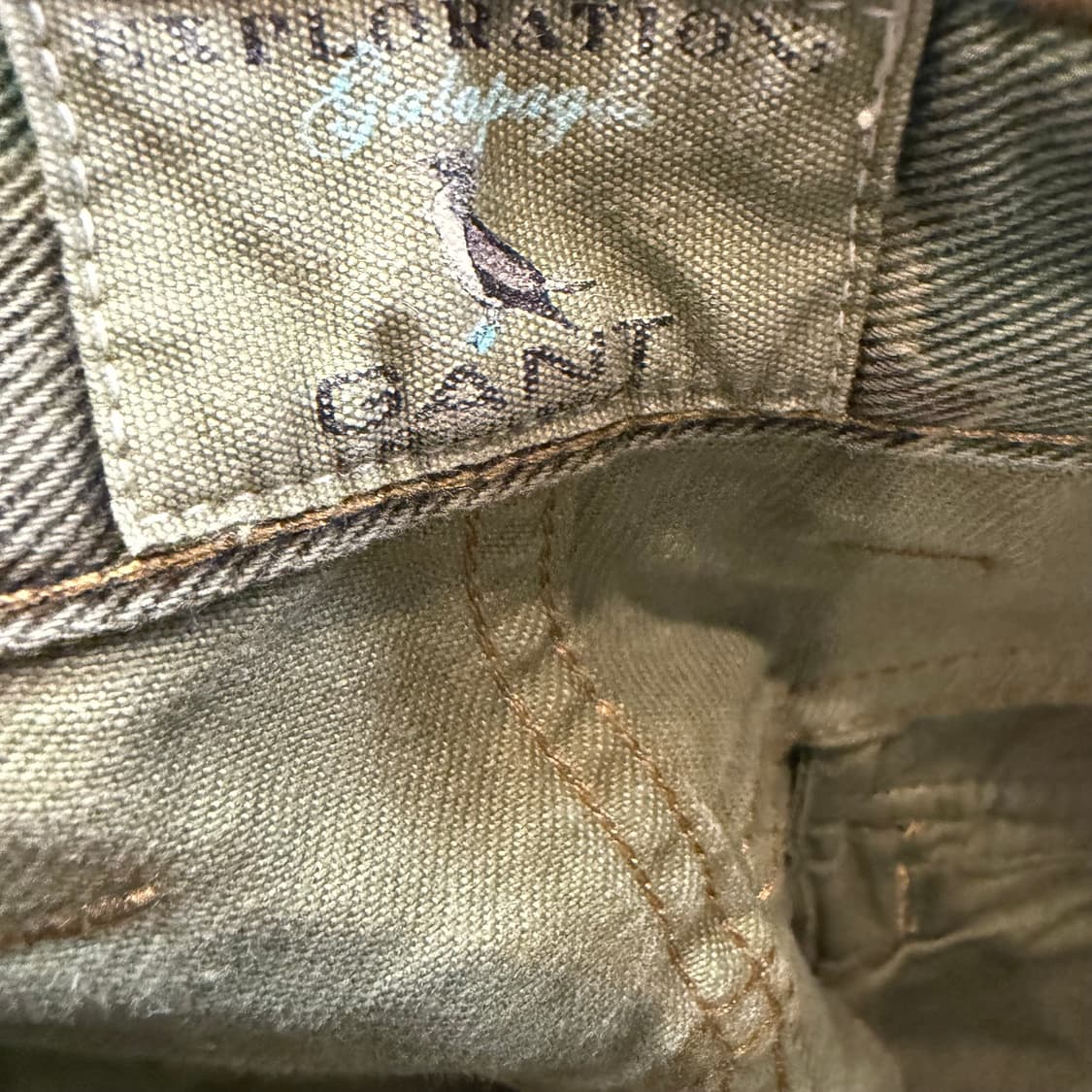 GANT 싱글 니 팬츠 카모 그린 상품이미지3