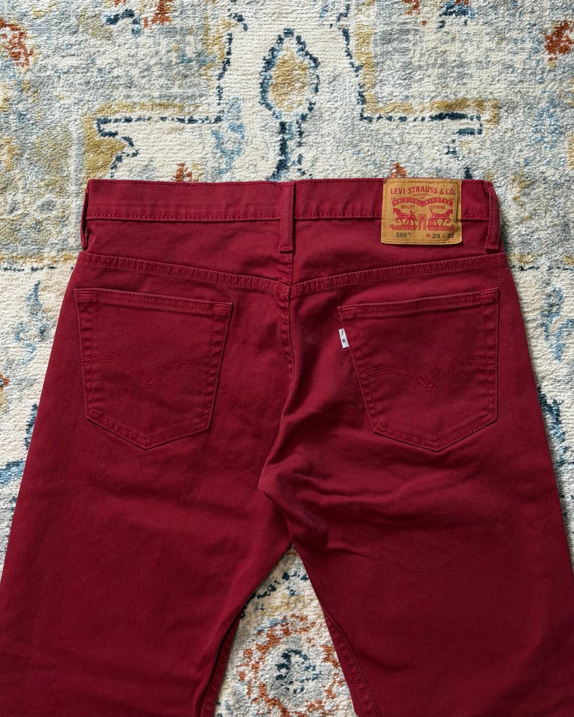 리바이스 569 화이트탭 레드 데님팬츠 [SE-211] 상품이미지6