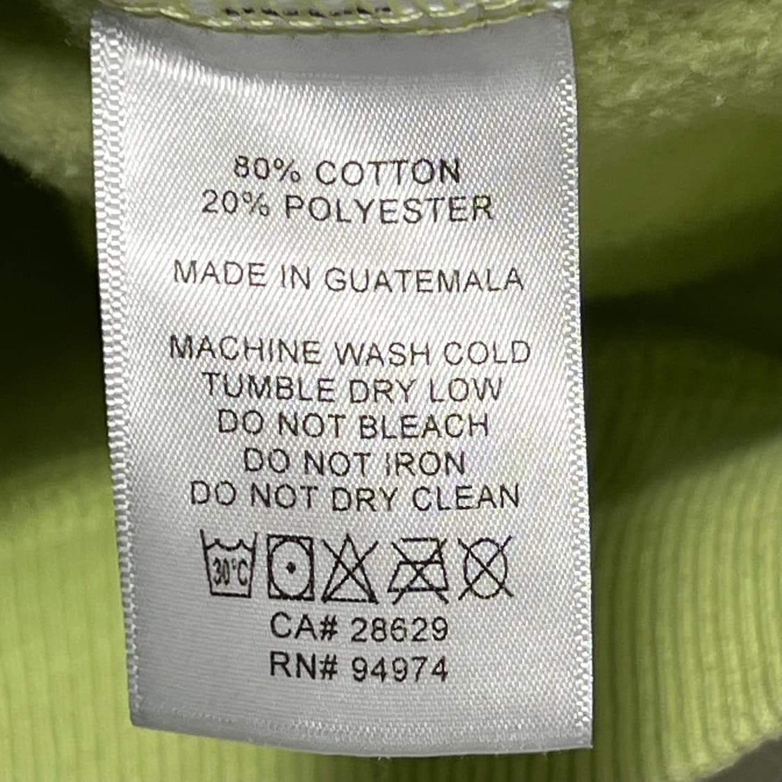 M 스투시 빅로고 형광 후드티 상품이미지5