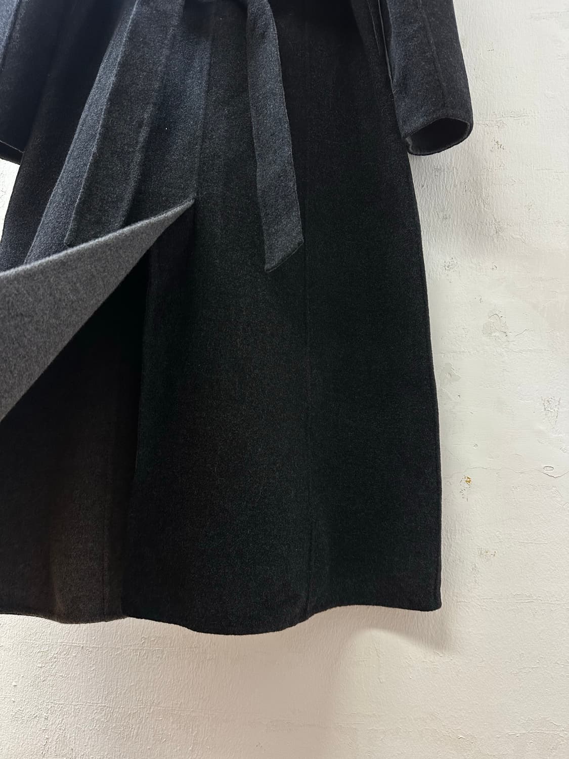 일본빈티지 울 앙고라 캐시미어 혼방 A라인 코트 상품이미지4