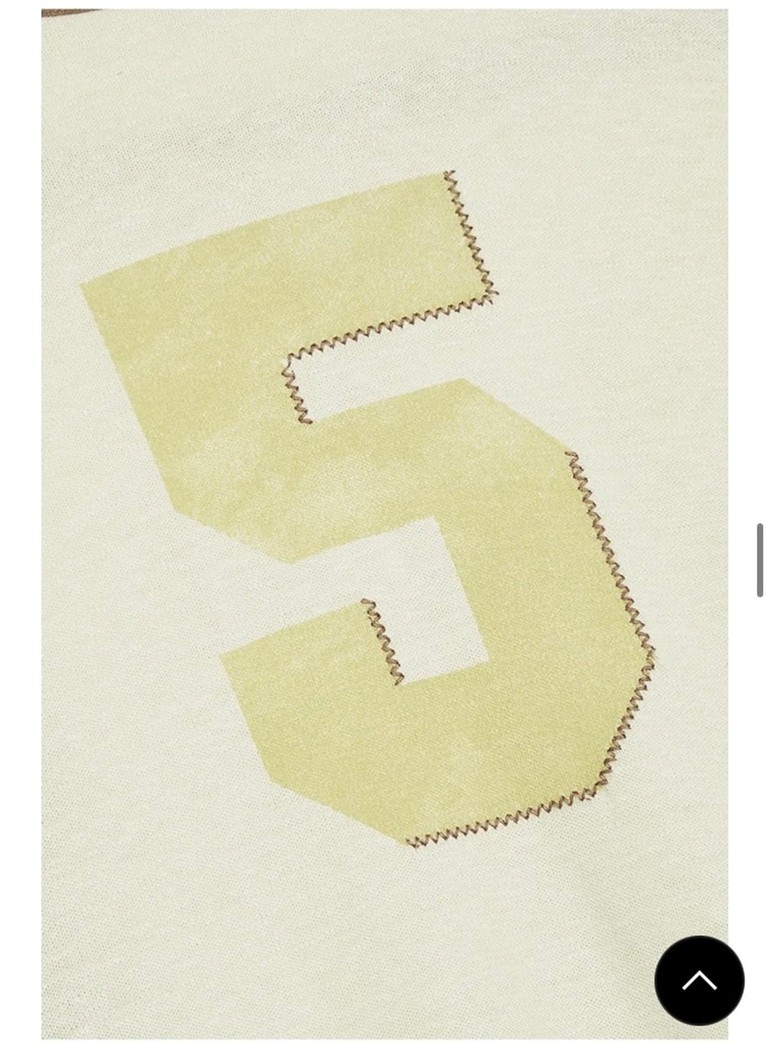 오픈와이와이 넘버 5 오버사이즈드 린넨 티 옐로우 S 사이즈 상품이미지5