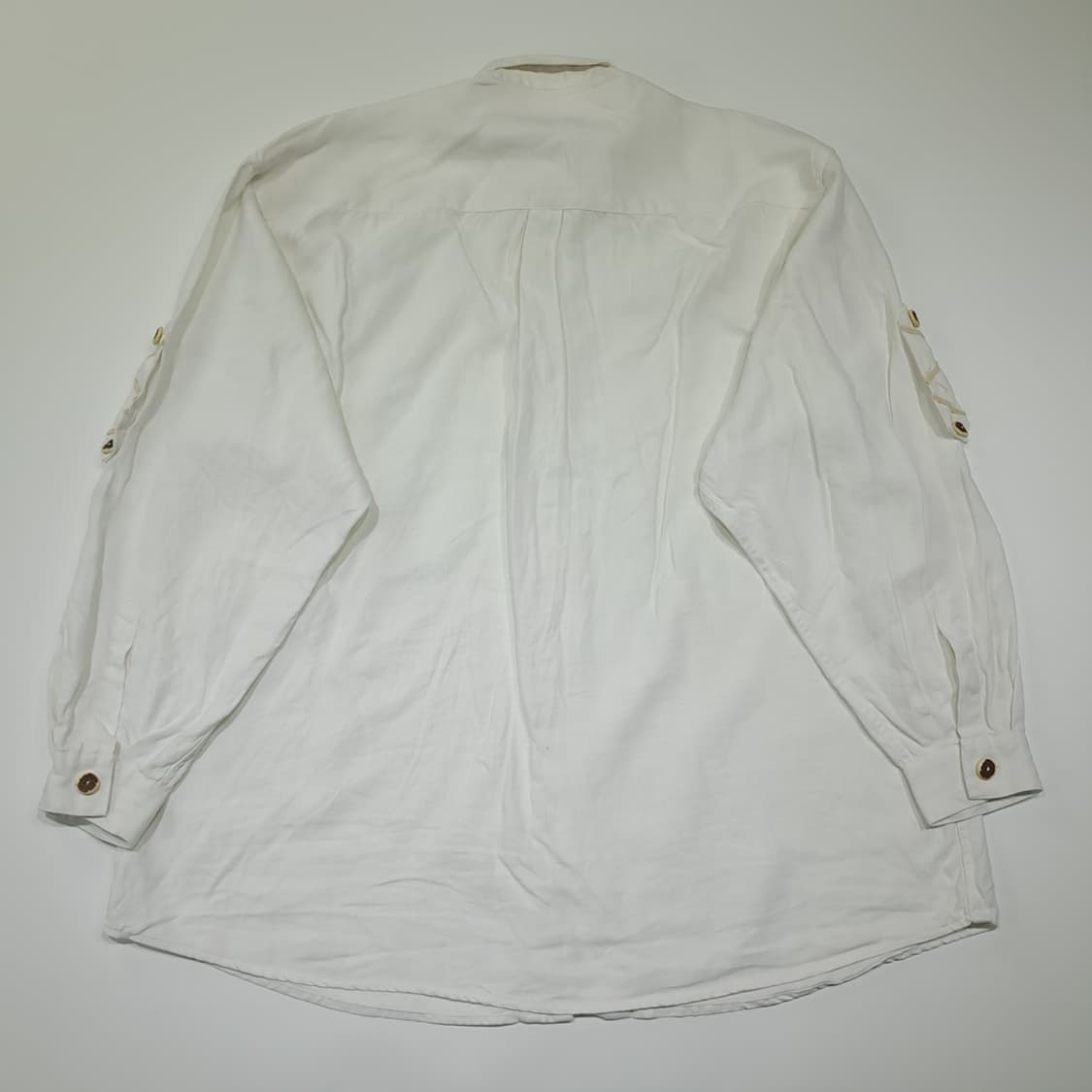 CL986 XL 디스틀러 90s 독일 트라흐텐 바바리안 린넨 알펜 셔츠 상품이미지6