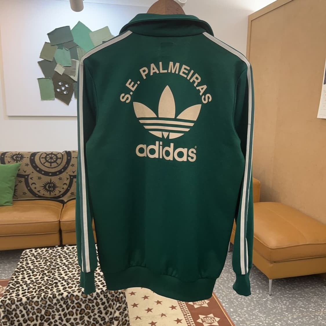아디다스 팔메이라스 올드스쿨 빅로고 딥그린 져지 집업 95 C09050 상품이미지4