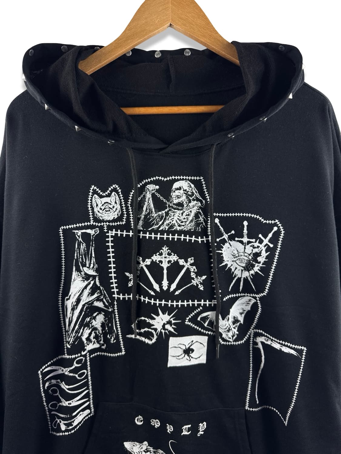 JPN 펑크 스컬 찡 후디2725 상품이미지3