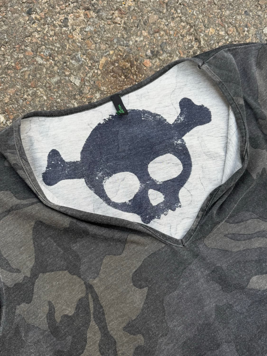 Camo Skull Layered T-Shirt 상품이미지3