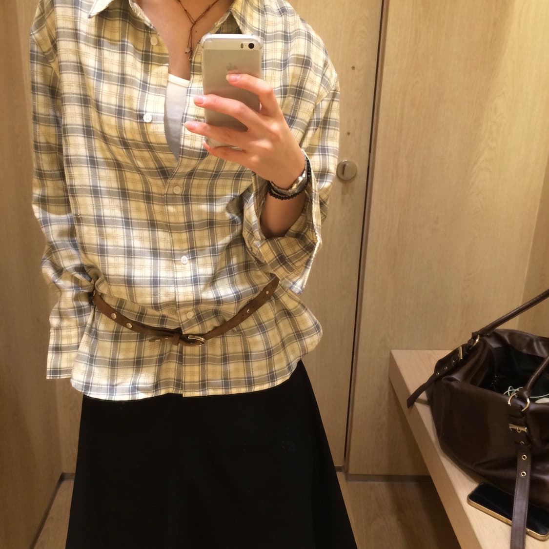 poev textured check shirts 상품이미지1