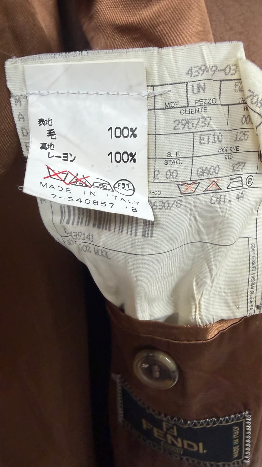 Fendi 펜디 빈티지 남자 코트 XL사이즈 상품이미지5
