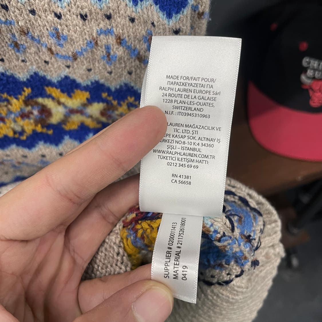 폴로 랄프로렌 신형 라벨 페어 아일 패턴 아반트 니트 가디건 상품이미지9