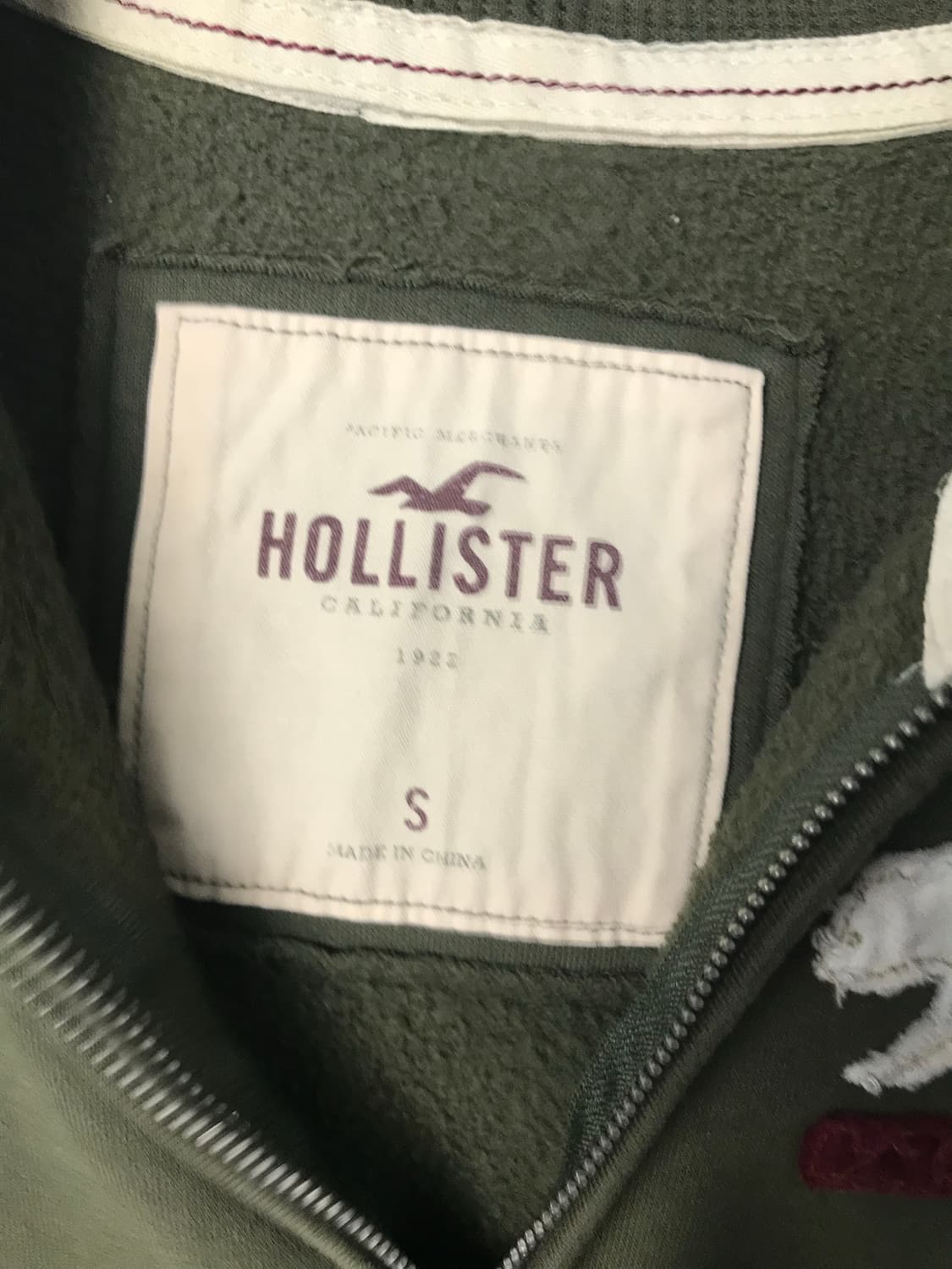 홀리스터 y2k 와투케 카키 딱붙 후드집업 상품이미지6