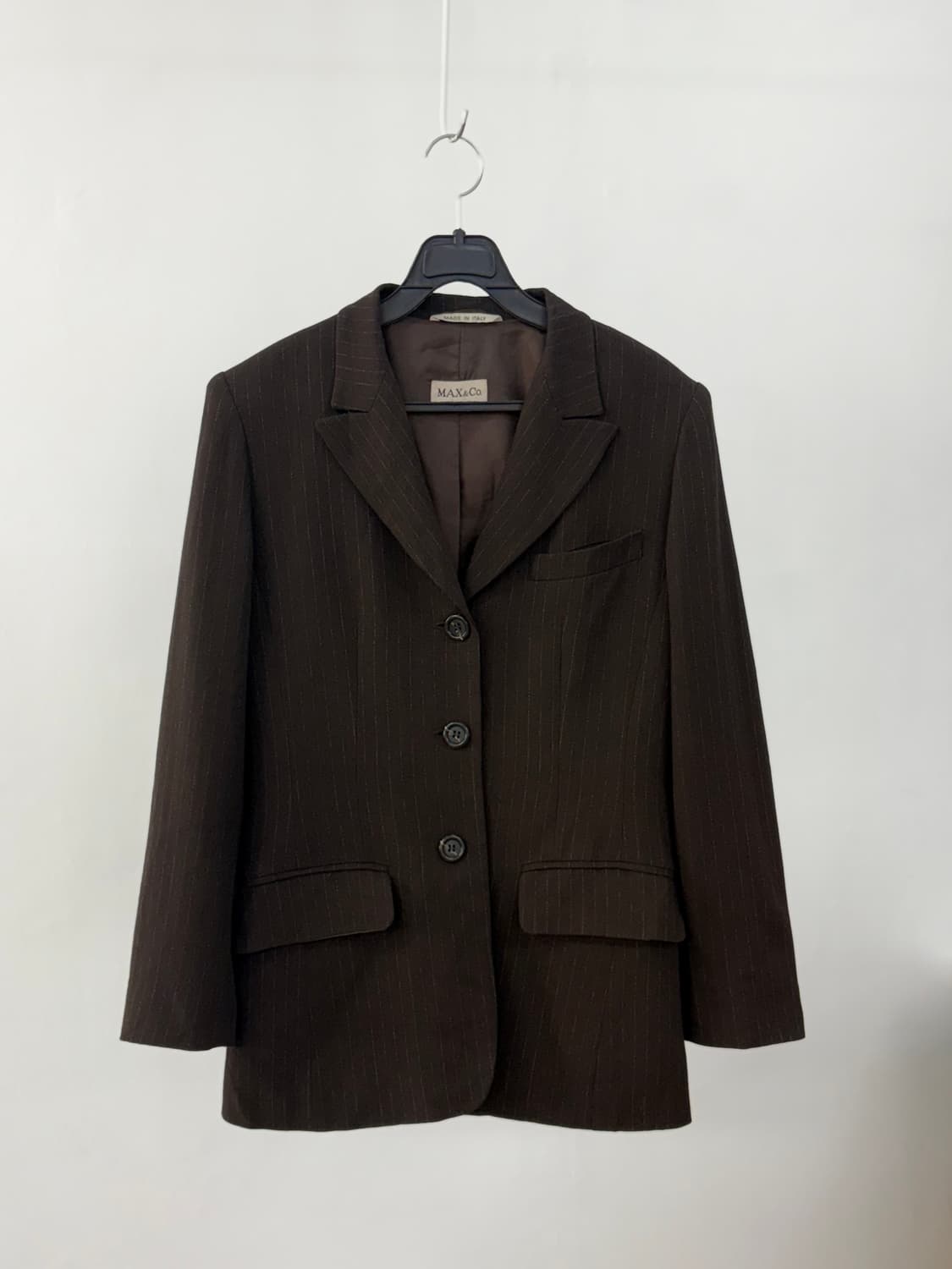 막스앤코 핀스트라이프 블레이저 made in Italy 상품이미지1