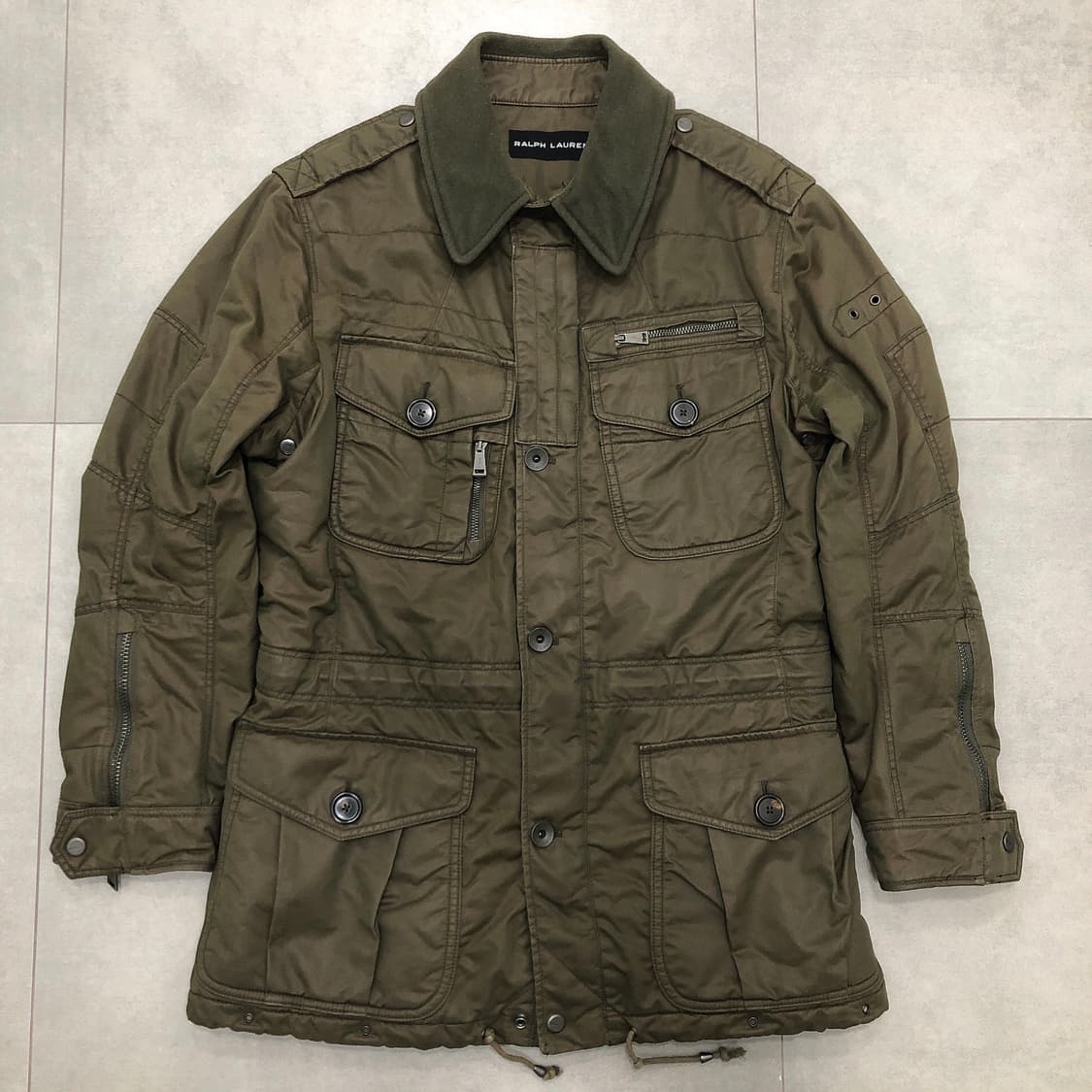 랄프로렌 폴로 블랙라벨 바이크 왁스 야상 필드자켓 M 상품이미지1