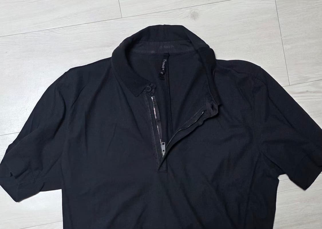 트렌짓 반팔카라티셔츠(블랙) 싸이즈 95 상품이미지3