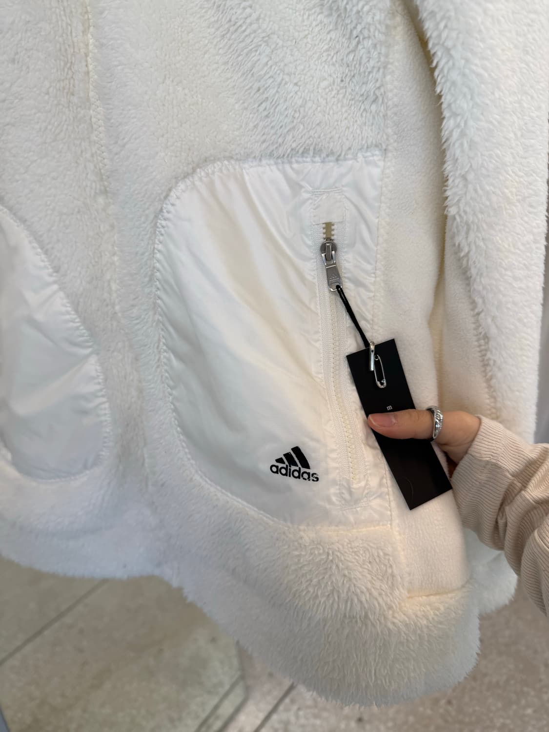 Adidas Women's Fleece Wool Boa Zip Up Jk 상품이미지6