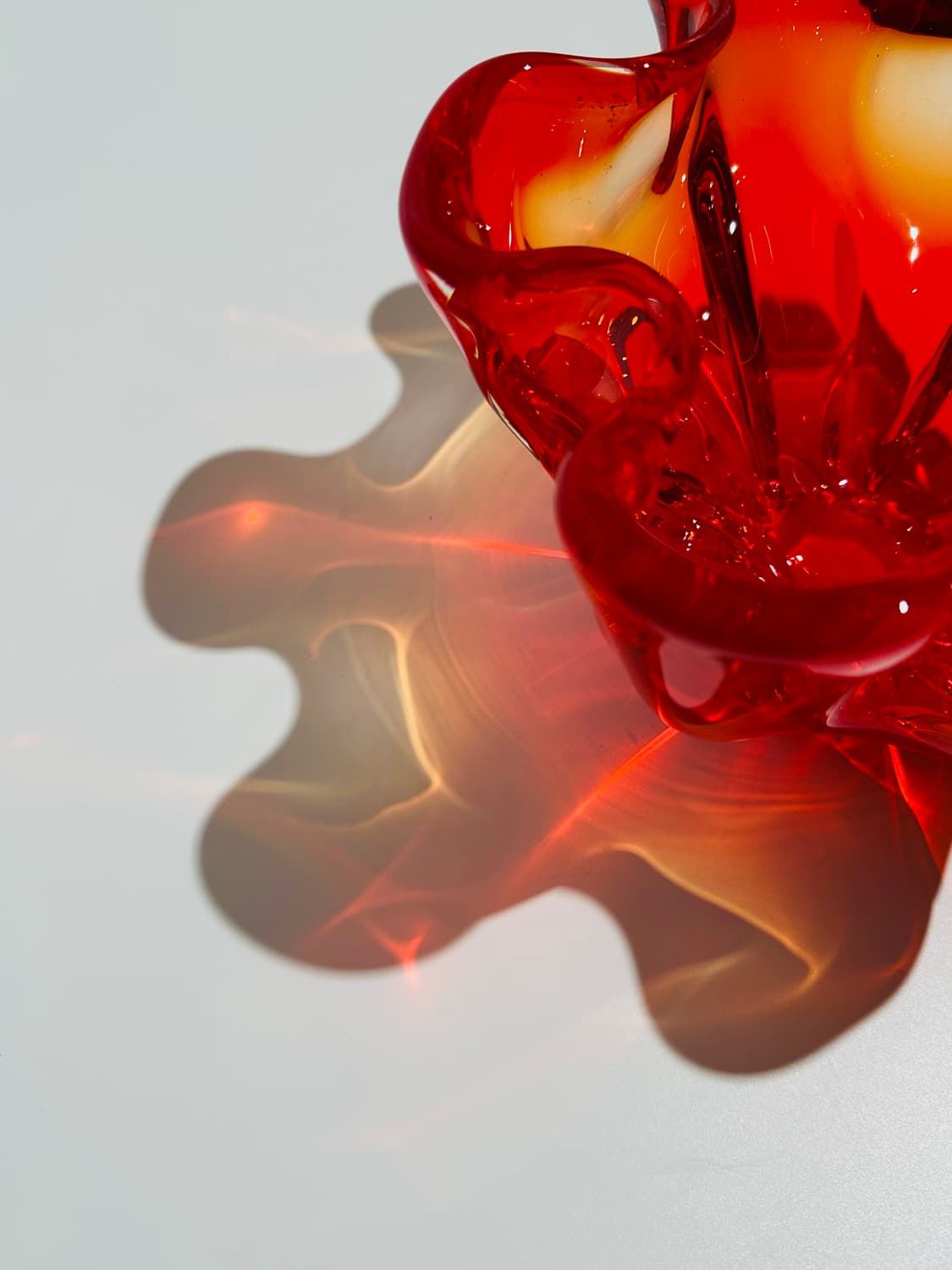 Vintage sanyu artglass handkerchief bowl 상품이미지10