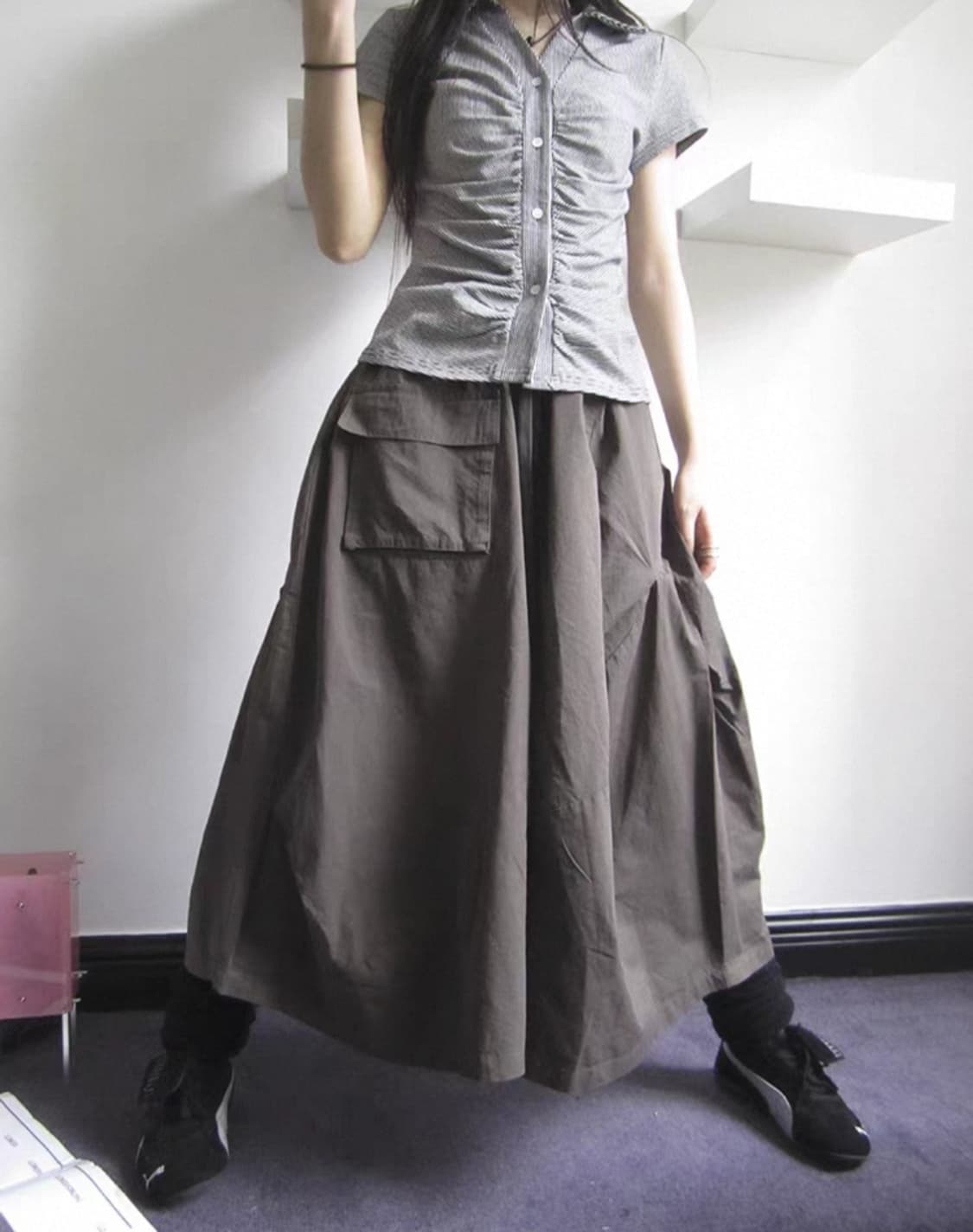 ang project 앙프로젝트 빈티지 치마바지 상품이미지4