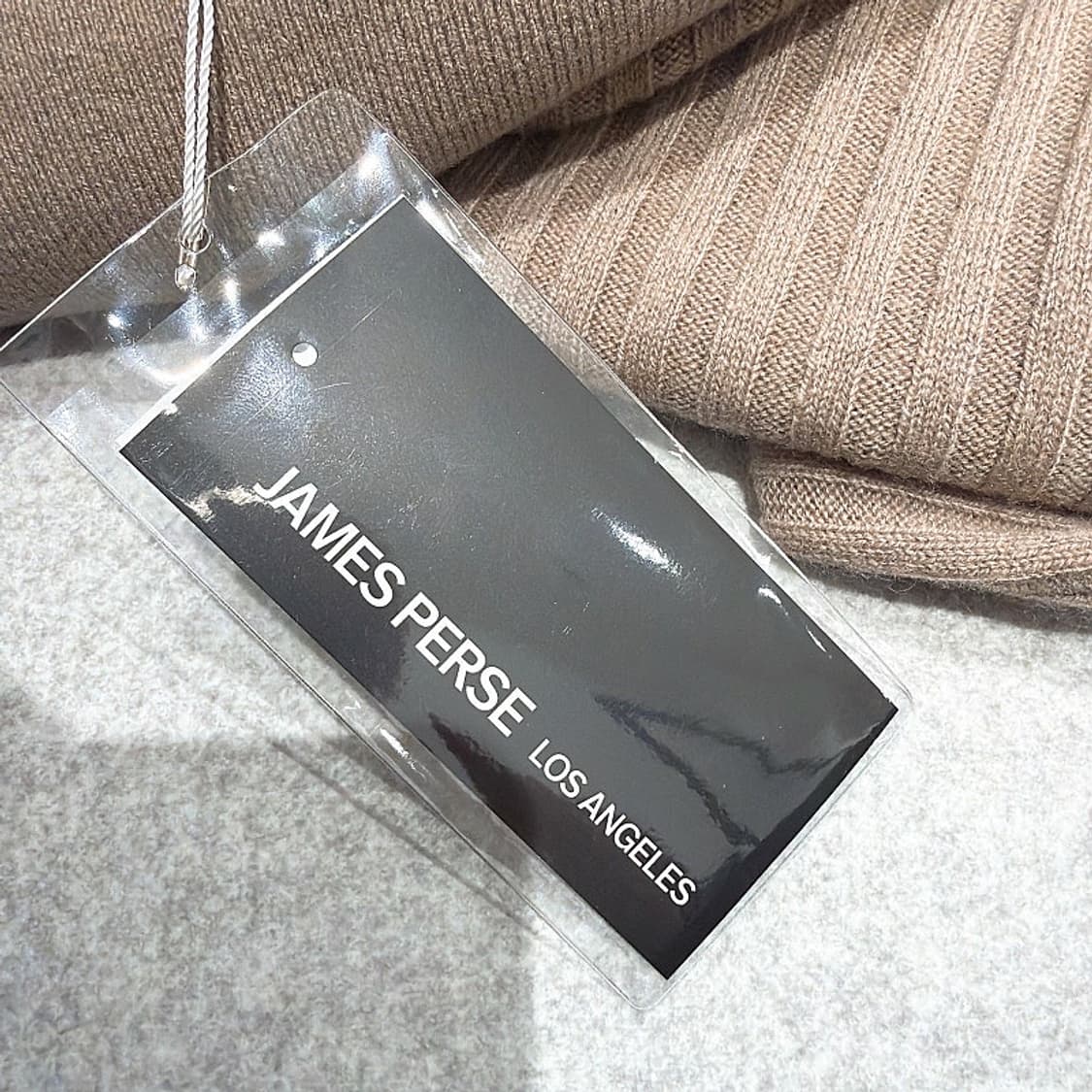 (정품/새상품) 제임스펄스 여성 모카베이지 캐시미어 립 펜슬 스커트 상품이미지4