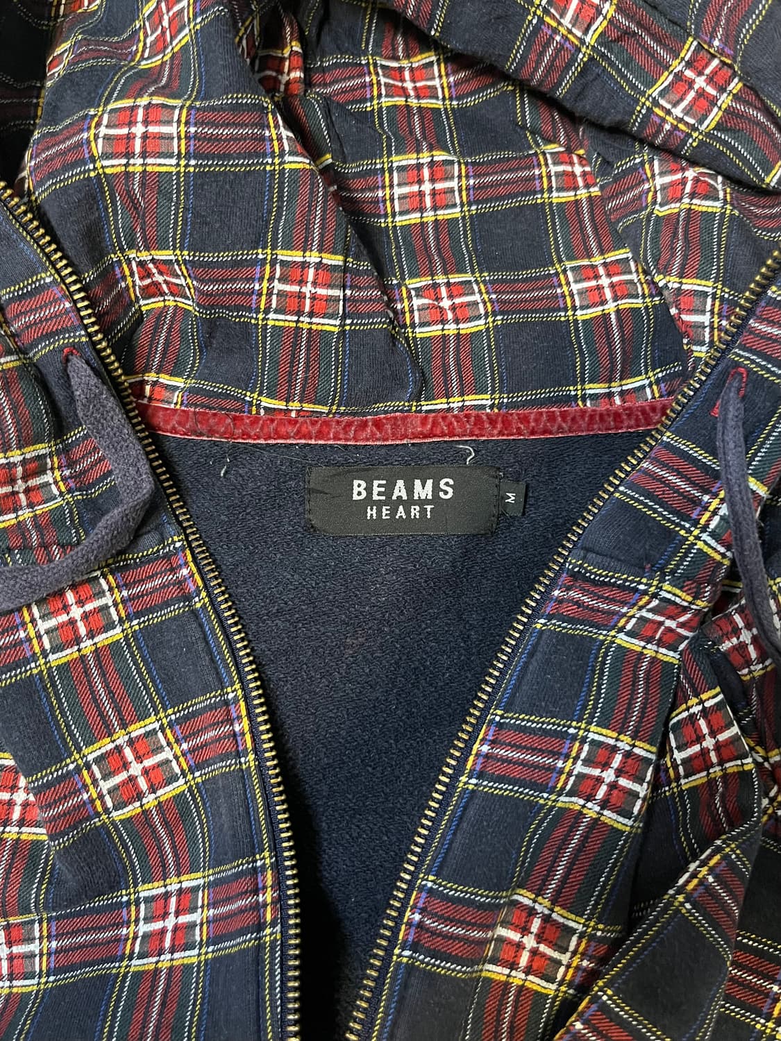 BEAMS 타탄 체크 풀집업 상품이미지9