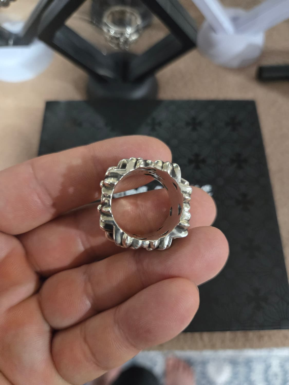 크롬하츠 세메터리 스퀘어링 정품 상품이미지2