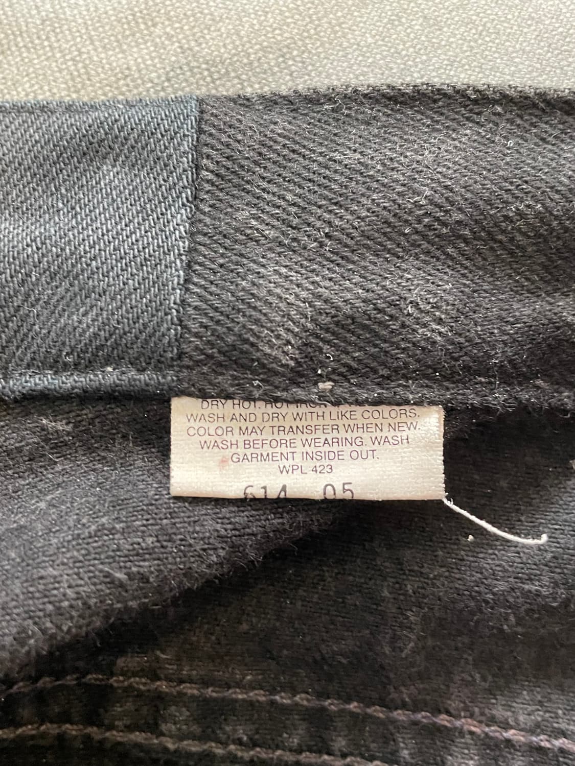 리바이스 550 블랙 데님 팬츠바지 상품이미지5