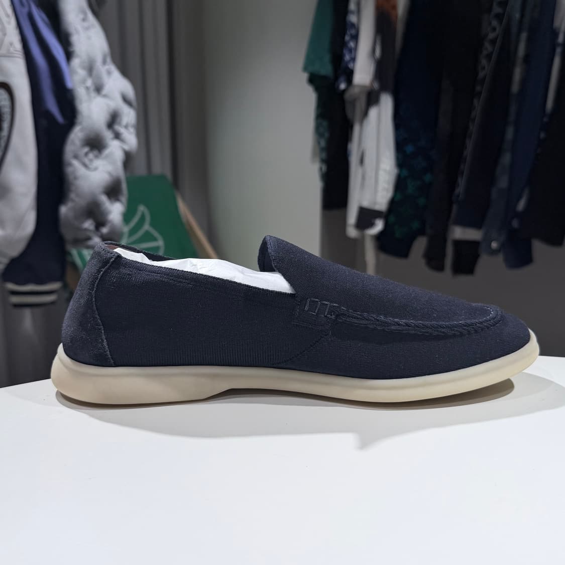 (A/42) / 로로피아나 썸머워크 로퍼 네이비 상품이미지5